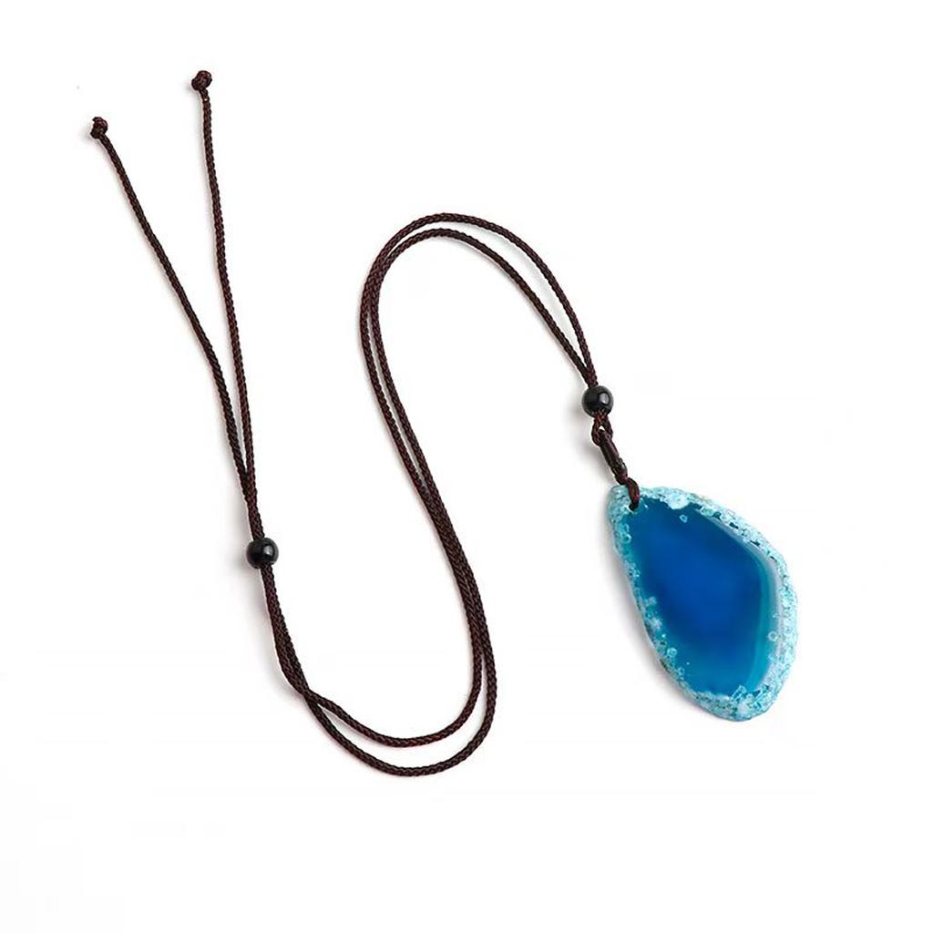 1Pc, Reiki Healing Crystal Cluster Necklace Pendant, Irregular Quartz Crystal Druzi Charms with Chain Necklaces for Women Men Jewelry, Holiday Crafts