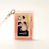TransparentCard Holder PVC Folding Short Wallet Ins Korean Fashion Women Girl Glitter Business Cards with Lany