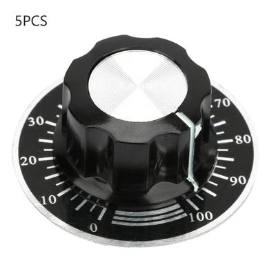 MF A03 Potentiometer Knurled Knobs Volume Control Cap  Digital Dial Scale Plate
