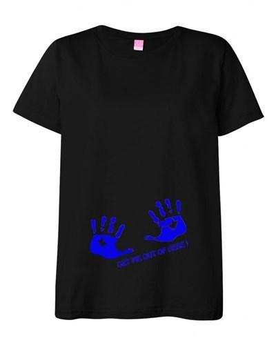Maternity Get Me Out Of Here! Motherhood Novelty Funny Black T-Shirt Tee Unisex T-Shirt XL