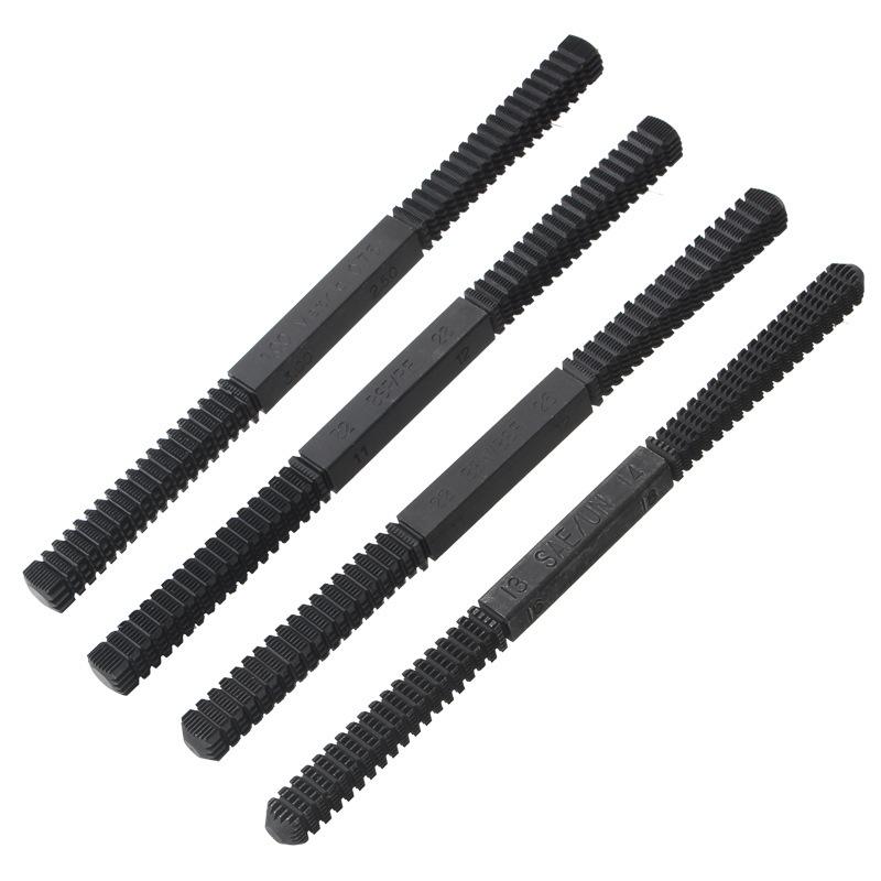 Thread Repair File Metric Thread Restoration Repair File Cleans Damaged Threads 0.75-3 Mm Pitch Metal Hardware DIY Hand Tools