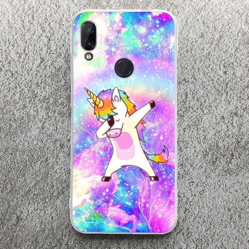 Pink Unicorn Rainbow Phone Case For Xiaomi Redmi 9 9A 9C 9T 10 10A 10C 12 12C 8 8A 7 7A 6 6A S2 K20 K40 Pro Soft Silicone Cover