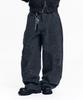 EASY NO EASY Curved Leopard Pants - Charcoal