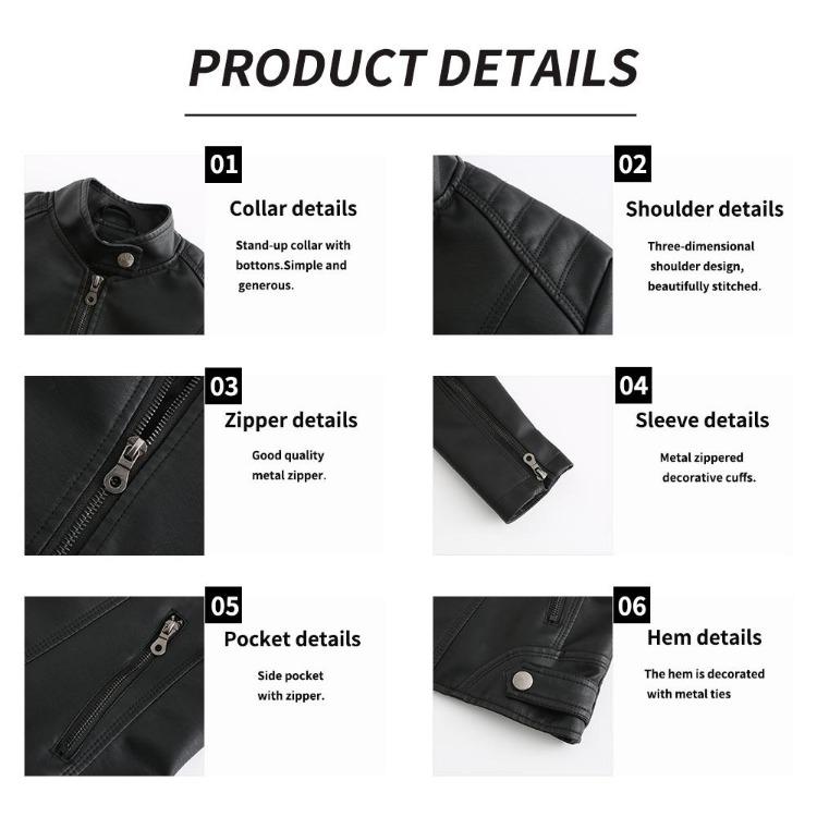 Yeni Moda Oversize Crop Racer Biker Ceket Kadın PU Suni Deri Motosiklet Bomber Mont İnce Fermuarlı Günlük Dış Giyim Plus Size S'den 4XL'e