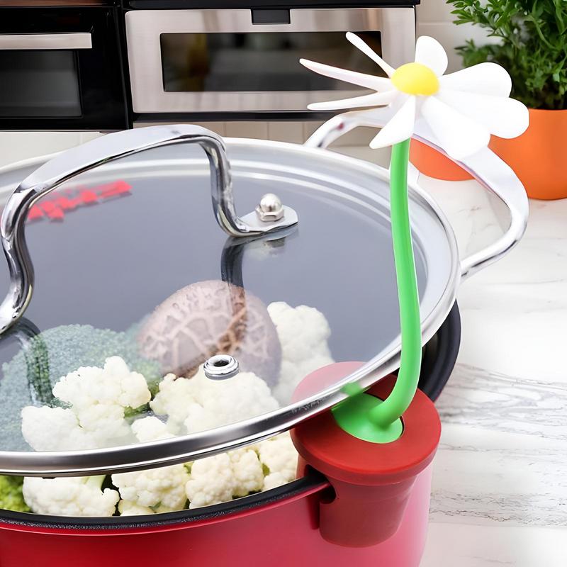 

Rotating Flower Pot Lid Lifter Silicone Pan Pot Cover Holder Spill-Proof Steam Releaser Anti-Overflow Rack Kitchen Cooking Tools China Mainland