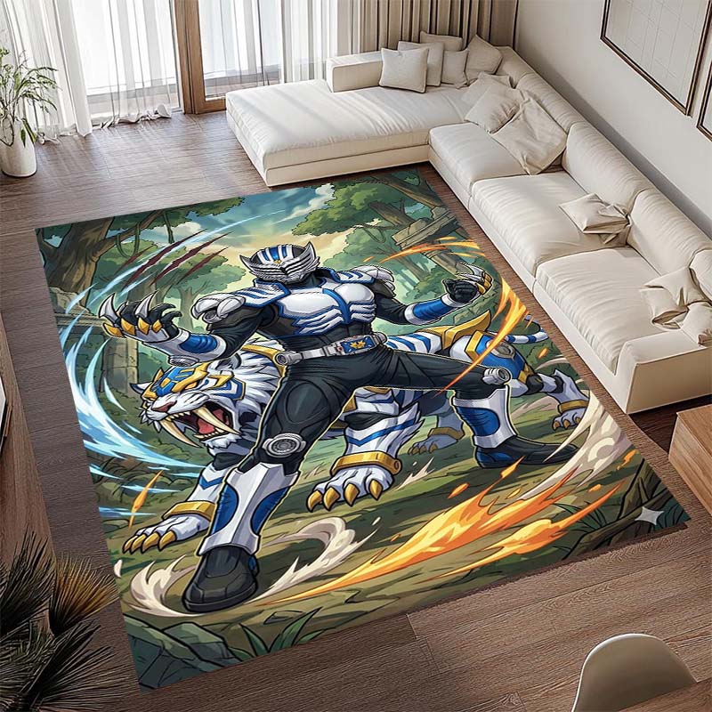NewMasked Rider themed rugs are suitable for living rooms, bedrooms, sofas, doormats, and as non-slip rugs for children.1