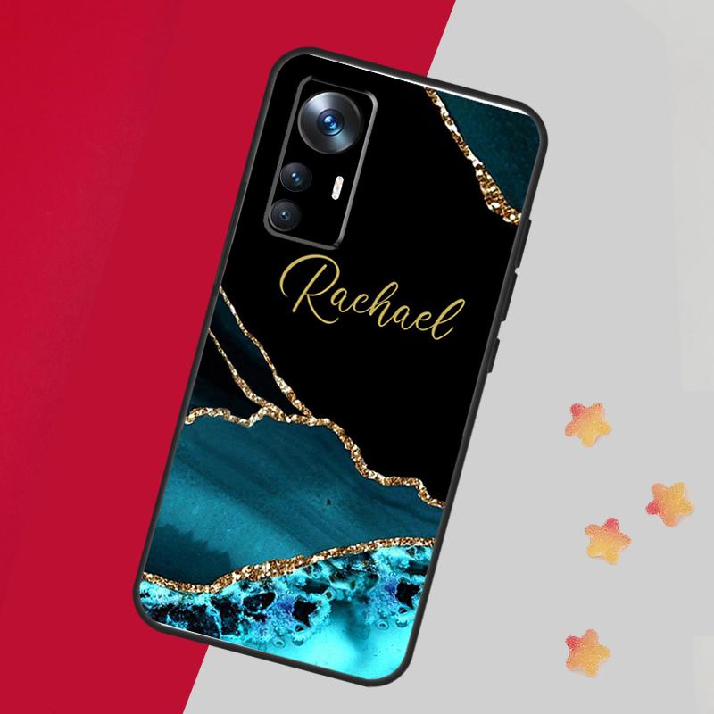 

Personalised marble custom name Case For Xiaomi 13 14 Pro 13T 12T 11T 12 Lite 12X POCO X5 X3 F5 Pro F4 X4 M5 M5s F3 Cover POCO X5