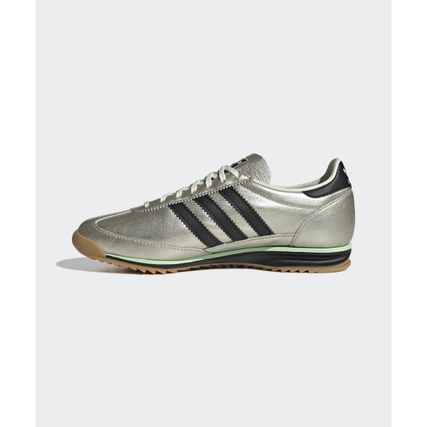 adidas נעלי סניקרס לנשים SL72 OG לבן אוף מטלי מטאלי כסף שחור ליבה מסטיק JS3978
