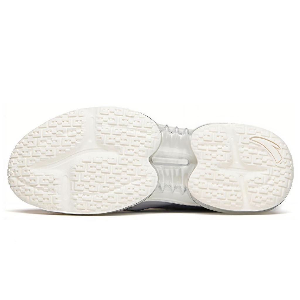 Anta Comfortable Shock Absorbing Non-Slip Durable Low-Top Running Shoes Women Sneaker White Purple 922135518-3