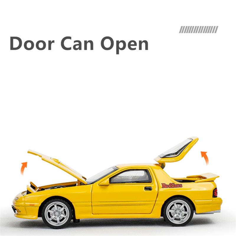 1:32 Rx7 Leichtmetall Sportwagen Modell Diecasts Metall Spielzeug Rennwagen Fahrzeuge Modell Simulation Ton und Licht Spielzeug Geschenke