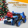 24V Ride On Toys w/Remote Control, 2 Seater 400W Ride On Dump Truck, Electric Powered Ride On w/Dump Bed, 3 Speeds, Shovel, Blue