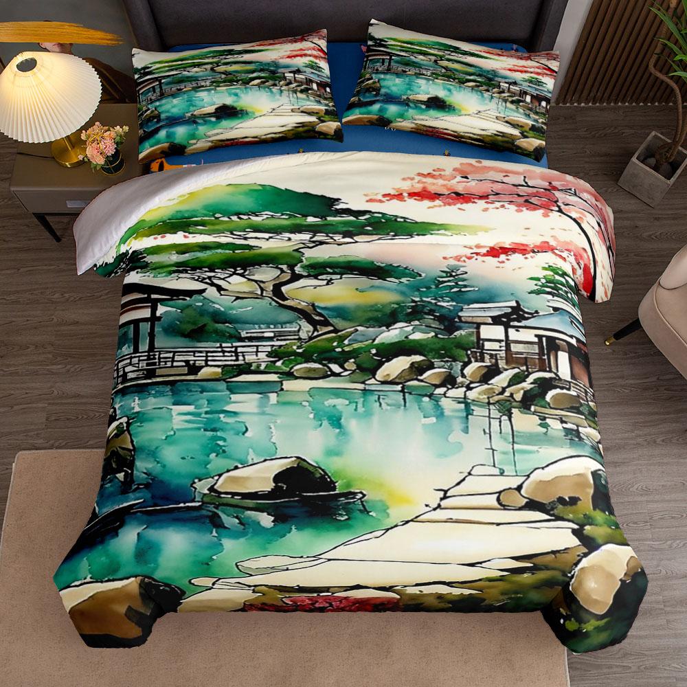 Pierre Auguste Renoir Wild Spring Bouquet Duvet Cover Set King Queen Double Full Twin Single Size Bed Linen Set