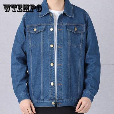 Men's Denim Jacket Spring Young and Middle-aged Blouse Loose Large Size