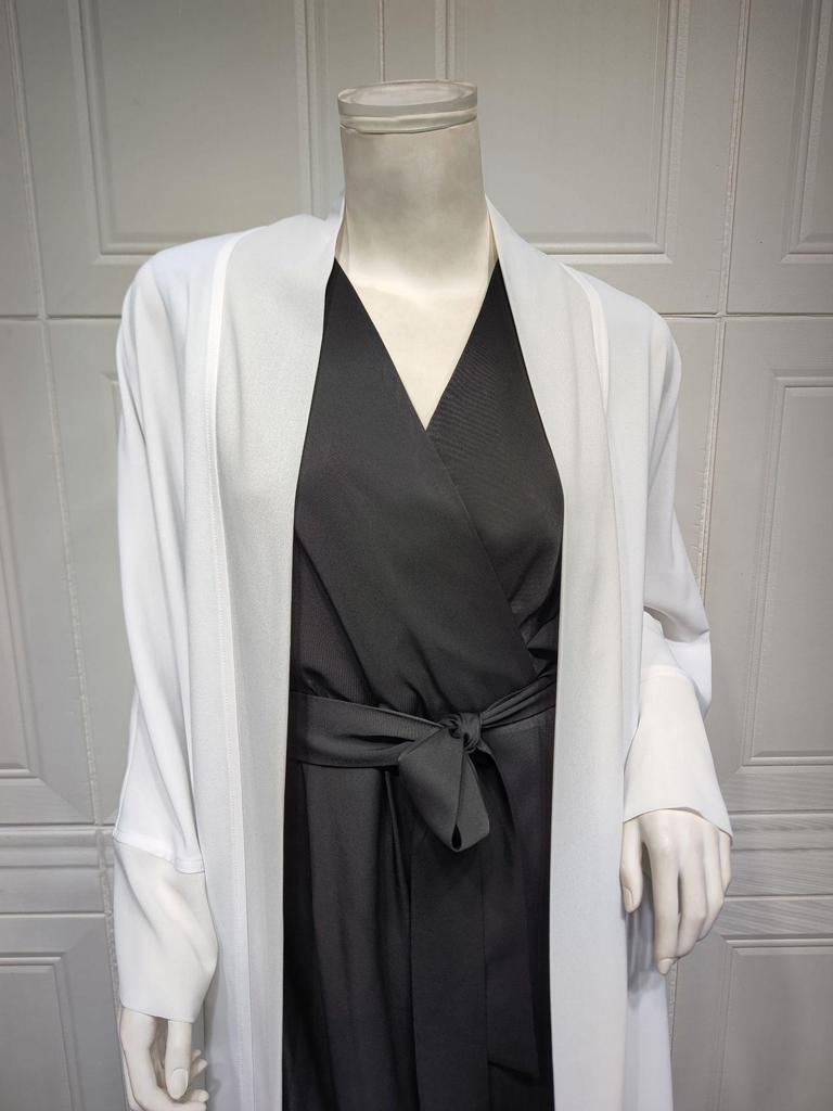 MQ064 Women's Patchwork Chiffon Cardigan Jacket Two-piece Set
