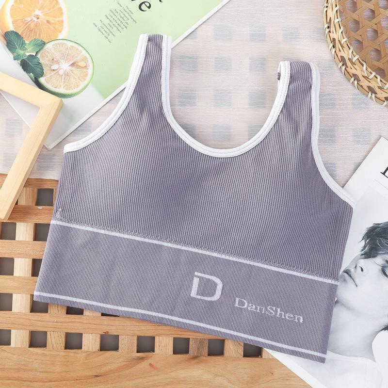 Podprsenka D-košíček s hlubokými zády ve tvaru U, bezešvá, bez kostic, sportovní na jógu