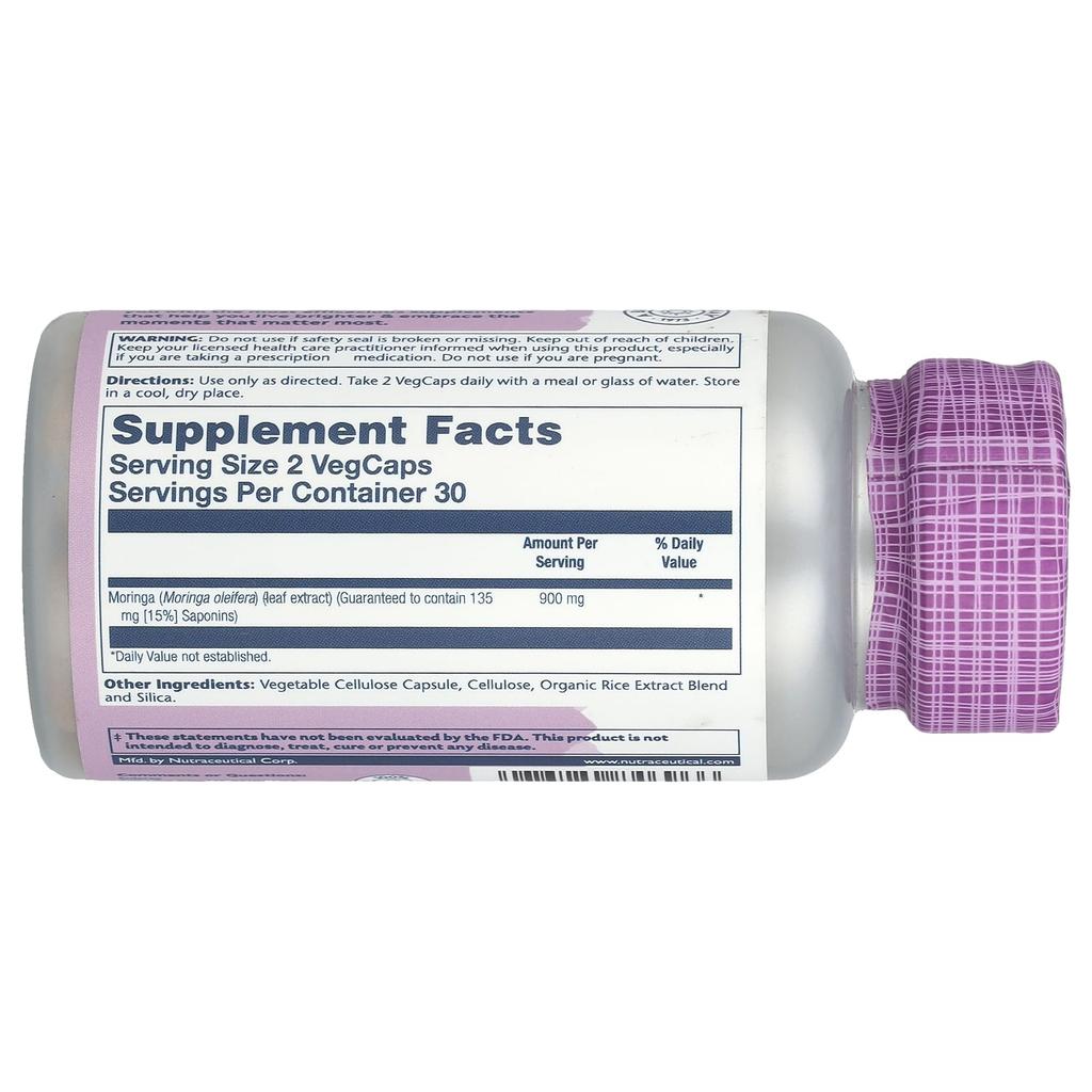 Moringa, 900Mg, 60 Veggie Capsules (450Mg per Capsule)