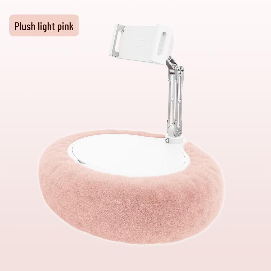 360° Rotating Metal Tablet & Phone Stand with Plush Cushion
