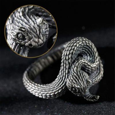 Jewelry Cool Gothic Hip Hop Biker Finger Snake Rings Vintage Punk Adjustable