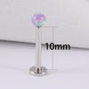 1PC 361L Surgical Steel Opal Ball Lip Stud Internally Threaded 3mm Opal Labret Ear Tragus Cartilage Helix Daith Earring Piercing 4