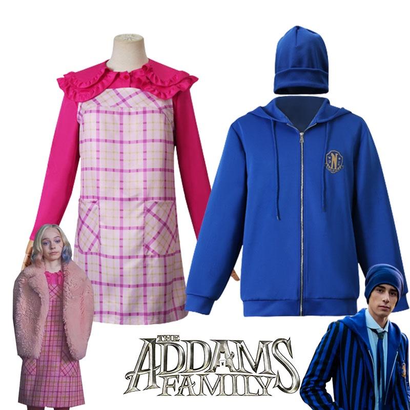 Wednesday Addams Enid Sinclair Dress Xavier Thorpe Jacket Hat Cosplay Halloween