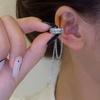 Sparkling Heart Zircon Shining Long Tassel Ear Cuff No Piercing Earrings Female Trendy Design Ear Clip Earrings Party Jewelry
