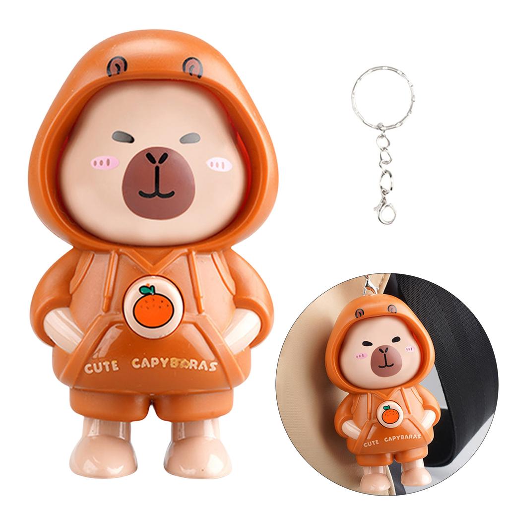 Capybara Keychain Car Key Holder Backpack Charm Bag Pendant Plastic Texture Purse Decoration Suitable for All Ages