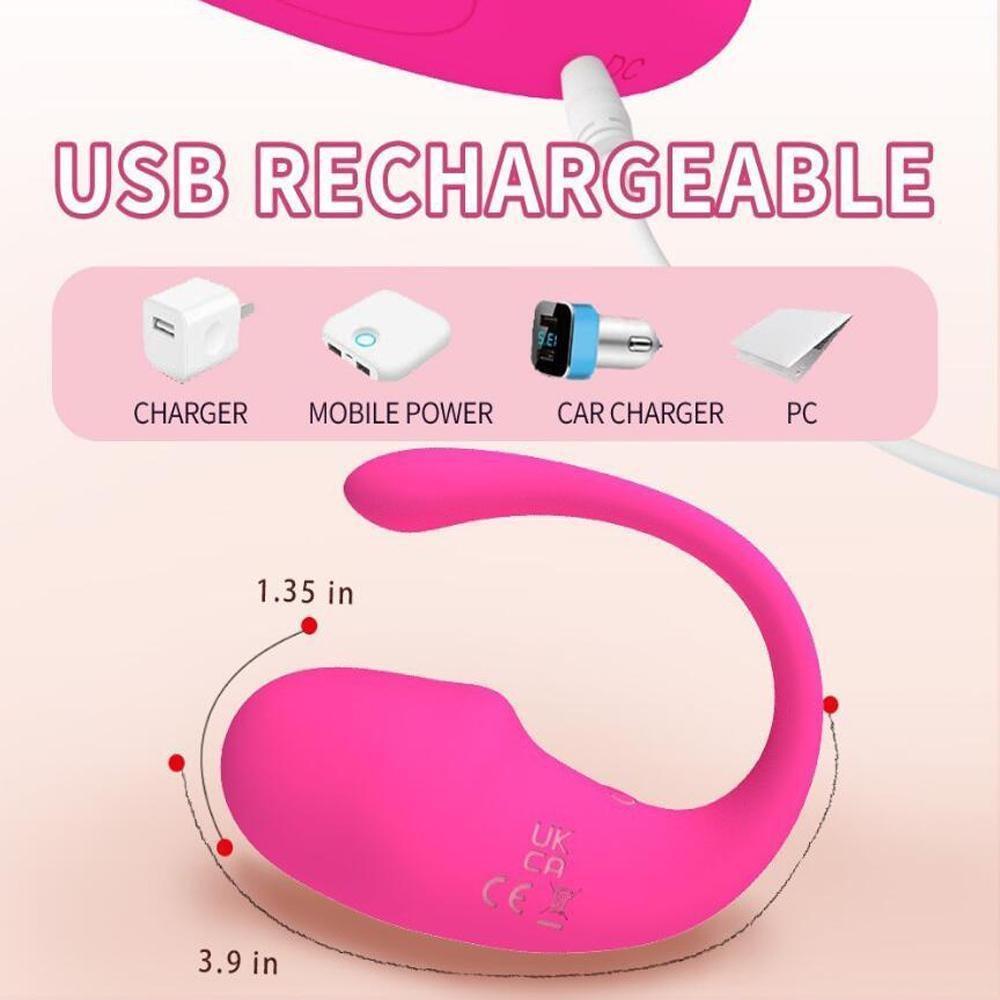 Vibrierender tragbarer G-Punkt-Ei-Vibrator, Smart-App-Fernbedienung, Dildo, Analsexspielzeug mit 10 Vibrationsmodi, Prostatamassager, Vaginastimulator