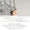 [Shinjuku Gin No Kura] Square Message Zirconia Surgical Stainless Steel Necklace, Normal, Women's Pendant, Hypoallergenic