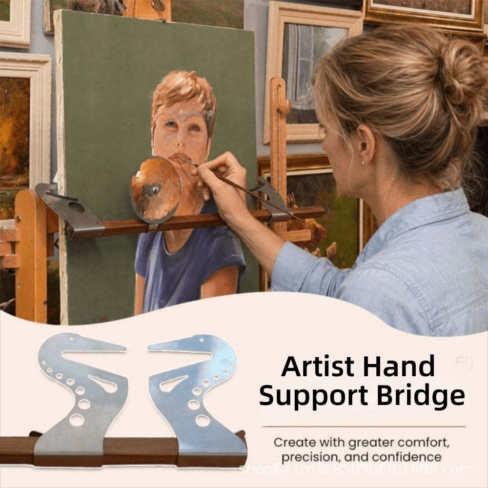 Puente de Soporte de Mano para Artista de Madera Altura Ángulo Ajustables Soporte para Pintor Dibujo para Mano y Muñeca