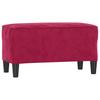 Velvet Bench in Wine Red 70 x 35 x 41 cm