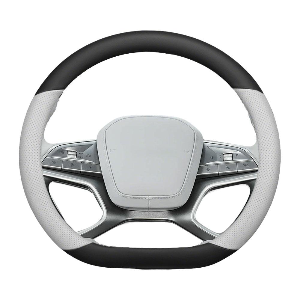 Ultra-thin Steering Wheel Cover For BYD Sealion 7 Breathable & Non-slip Wear-resistant Leather Steering Wheel Cover