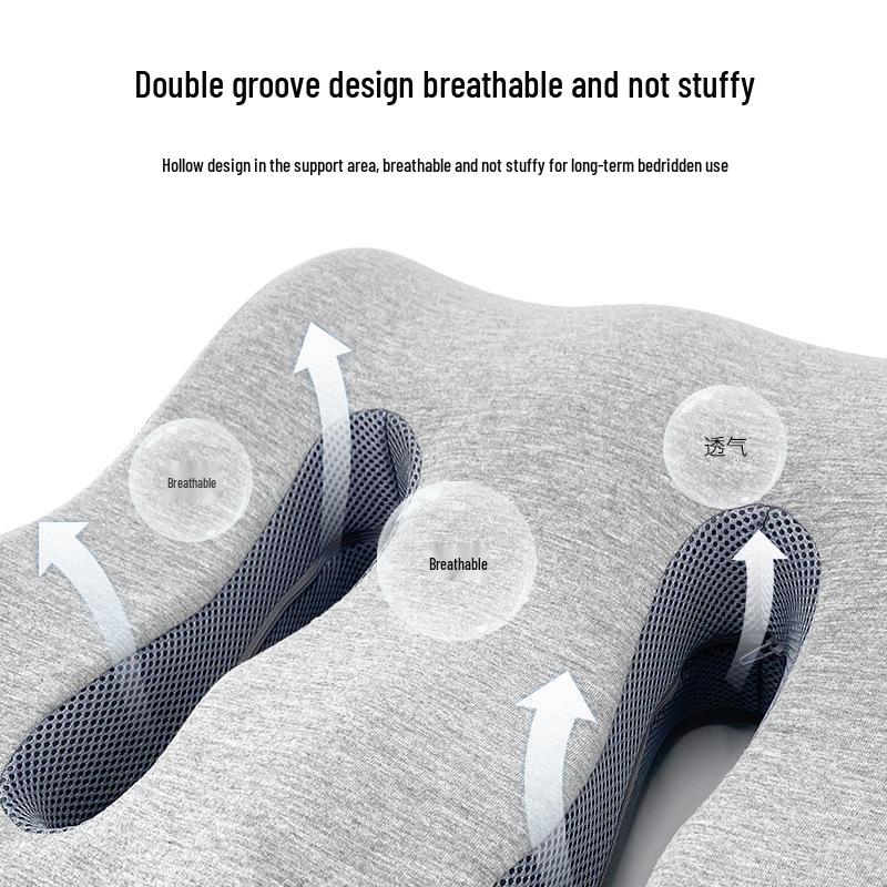 Memory Foam Leg Elevation Pillow: Foot Rest, Pressure Relief, Back Support for Bed and Pregnancy