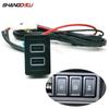 12V/24V Red Led Light Fit For Suzuki SX4 Swift Car Dual Interface Charger Adapter Socket QC3.0 USB Socket Adapter