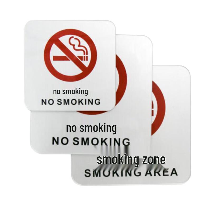 Acrylic Smoking Area Safety Sign