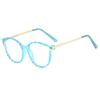 Fashion Anti Blue Light Glasses Women Computer Eyewear Designer Cat Eye Glasses Eyeglasses Lady Clear Optical Goggle Frame New