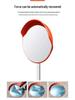 Reflective Convex-Concave Safety Mirror for Indoor/Outdoor Traffic and Garage Corners
