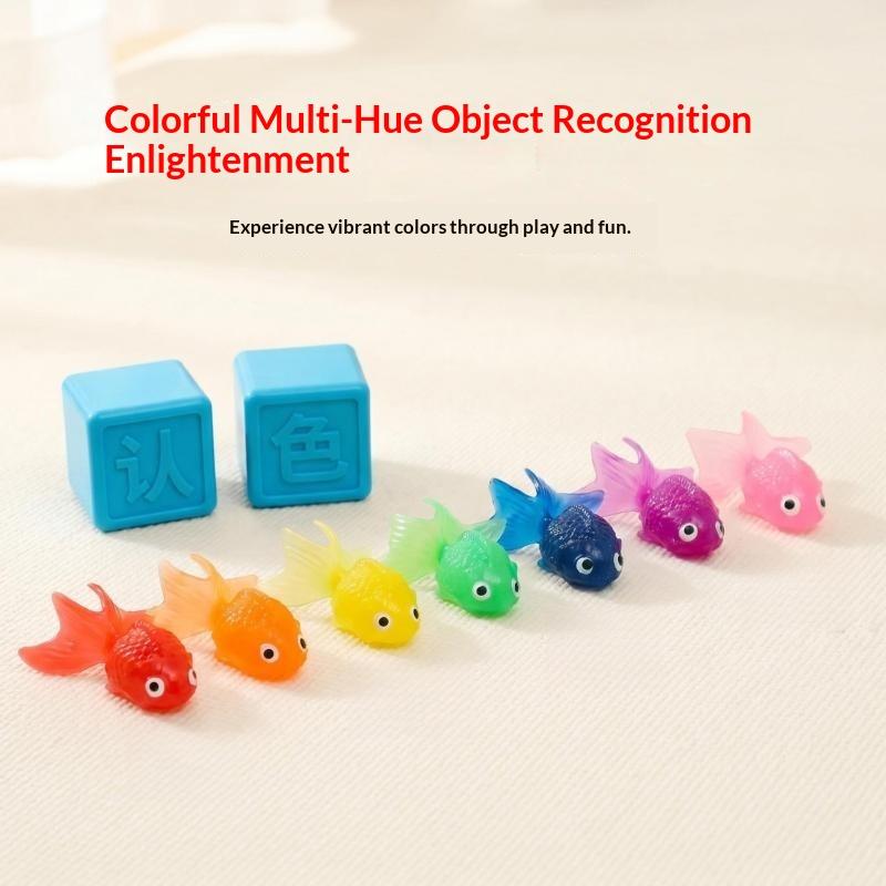 Simulation Goldfish Toy Soft Rubber Colored Fake Goldfish Model Kindergarten Fishing Outdoor Baby Water Play Toy Gift