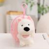 79Cm Kawaii Animal Plush Coin Purse Detachable Clip Cat Dog Bear Bunny Fox Sheep Stuffed Keychain Kids Birthday Gift Boys Girls