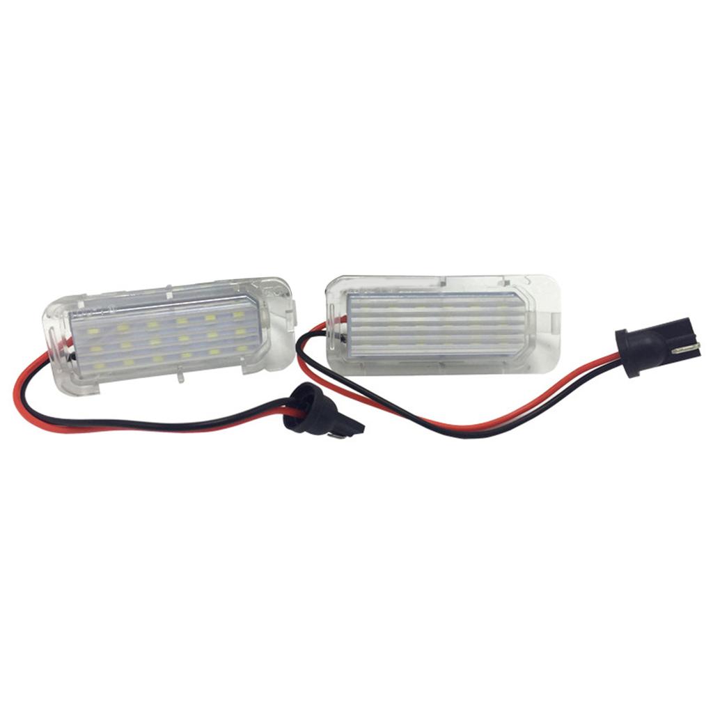 Komplette LED-Kennzeichenleuchteneinheit Xenonweiß Hintere Kennzeichenleuchten für Focus 5D Mondeo Fiseta CAN-bus 12V 1 Paar