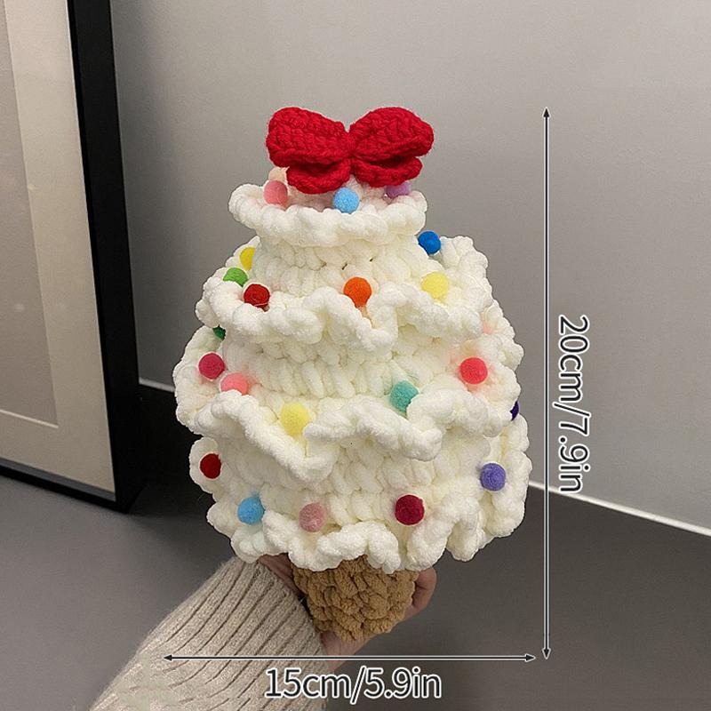 Handgestrickter Weihnachtsbaum Geschenk Weihnachtsmann Heiligabend Geschenk Handgefertigt Gehäkelt Bunt Weihnachtsbaum Schlüsselanhänger Autoanhänger