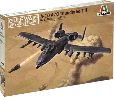 PLATZ Italeri Escala American Thunderbolt II Guerra do Golfo Kit de Modelo de Plástico IT1376 1/72 A-10A/C (Avião)