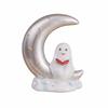Compact Size Ghost Moon Table Decor Smooth Finish Halloween Resin Ornament  Festival Gift