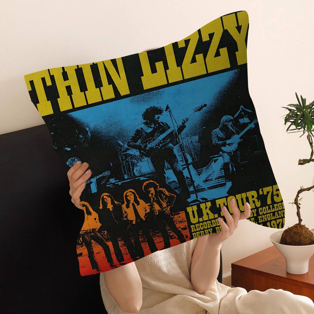 Rock Band T-Thin LizzyS Movie Cushion Cover Pillowcase Upholstery Sofa Throw Pillow Home Decor Pillowcas