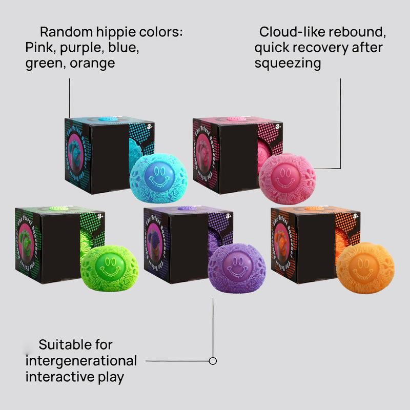Neuer Nee Doh Fuzz Ball Niedliche Blumenform Weich Nicht Klebrig Stressabbau Knetspielzeug für Büro Zuhause Kinder Erwachsene