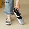 Augustine bag head half slippers summer new light mouth silver sandals beautiful matching skirt