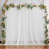 Sage Green Curtains Sheer Chiffon Backdrop Curtain for Backdrop Wedding Drapes for Arch Decor Ceiling Backdrop for Birthday
