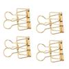 50Pcs Binder Clips 32mm Metal Strong Clamping Force Hollow Paper Binder Clips for Office School