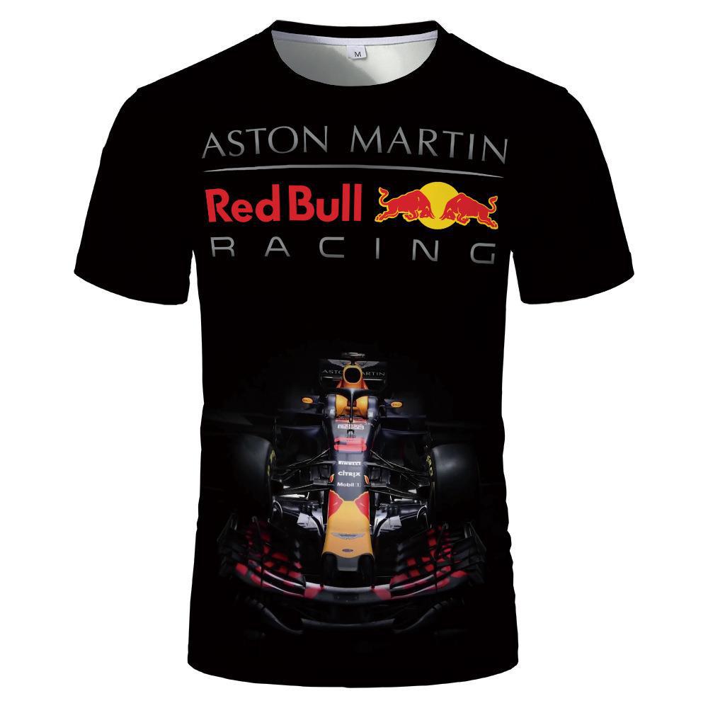 Nyári 3D póló Red Bull Személyre szabott Utcai Divat Trend Rövid Ujjú Kreatív Mintás