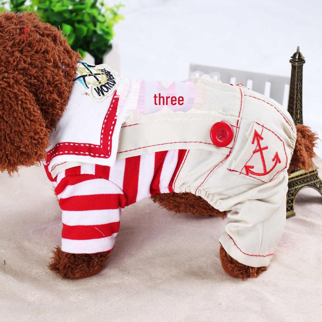 One-Piece Dog Outfit for All Seasons – Ideal for Teddy, Poodle, and Bichon Frise Puppies