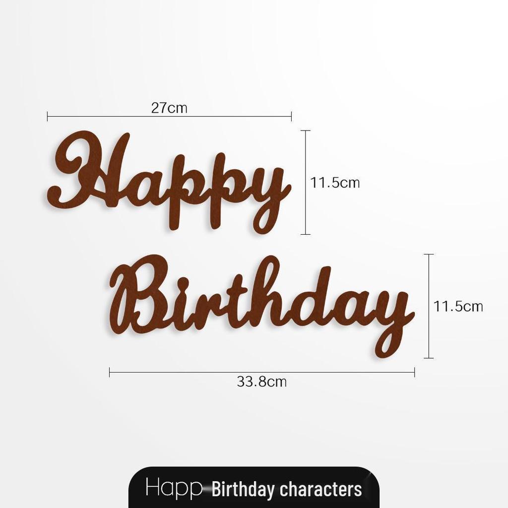 Coffee Forest Style Birthday Letters & Numbers Decoration for Kids' First Birthday Photoshoot